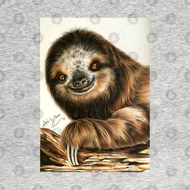 Smiling Sloth by Artbythree